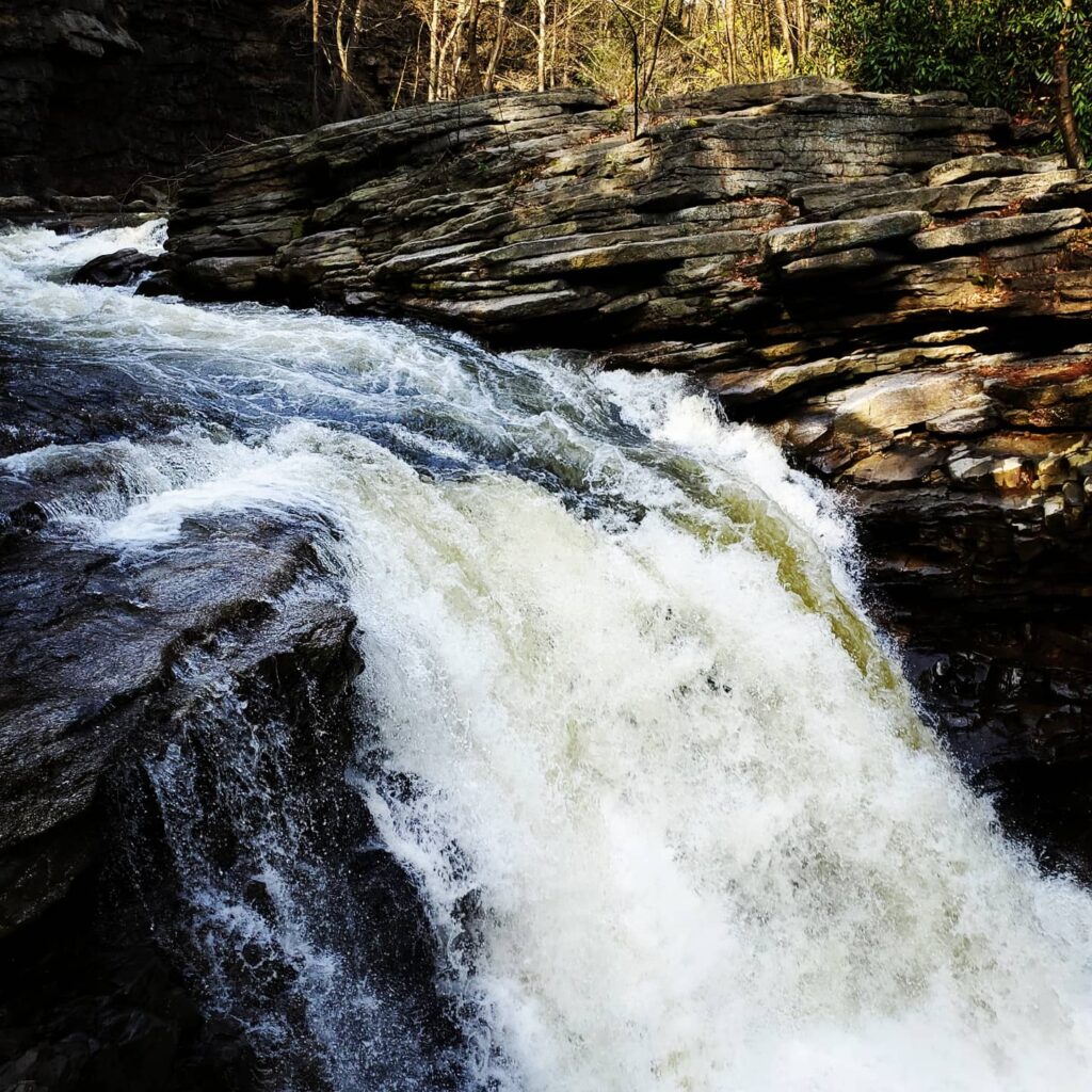 The Nay Aug Gorge was created at the end of the most recent ice age over 11,500 years ago